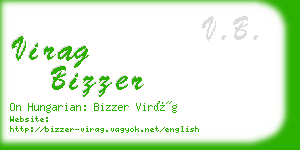 virag bizzer business card